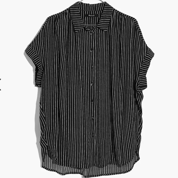 Madewell Tops - Madewell Central Drapey Shirt in Harold Stripe | M